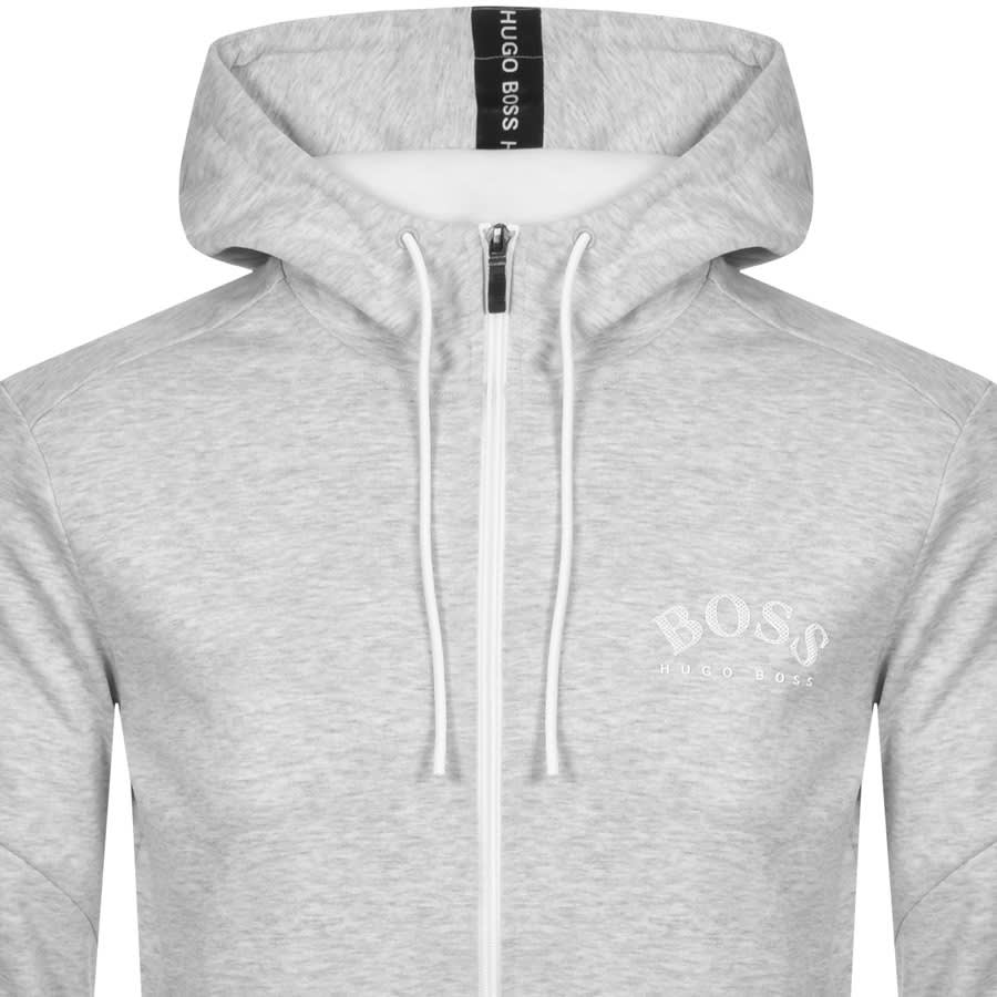 Alternative Image for ProductBOSS Saggy Full Zip Hoodie Grey2